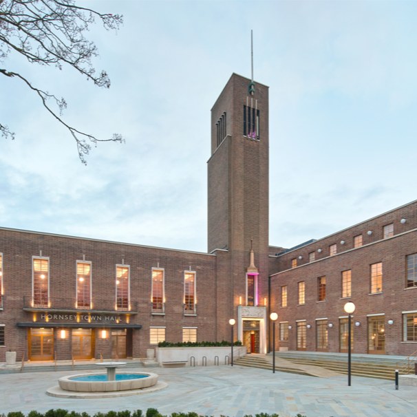 Hornsey Town Hall, 
The Broadway,
Crouch End